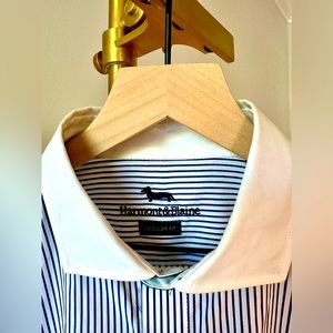 Harmont & Blaine blue and white shirt.  Dress or casual.